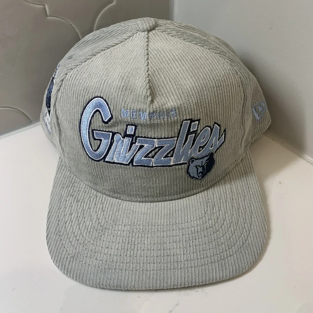 New Era Memphis Grizzlies The Golfer Gray Corduroy Snapback Adjustable Hat OSFM